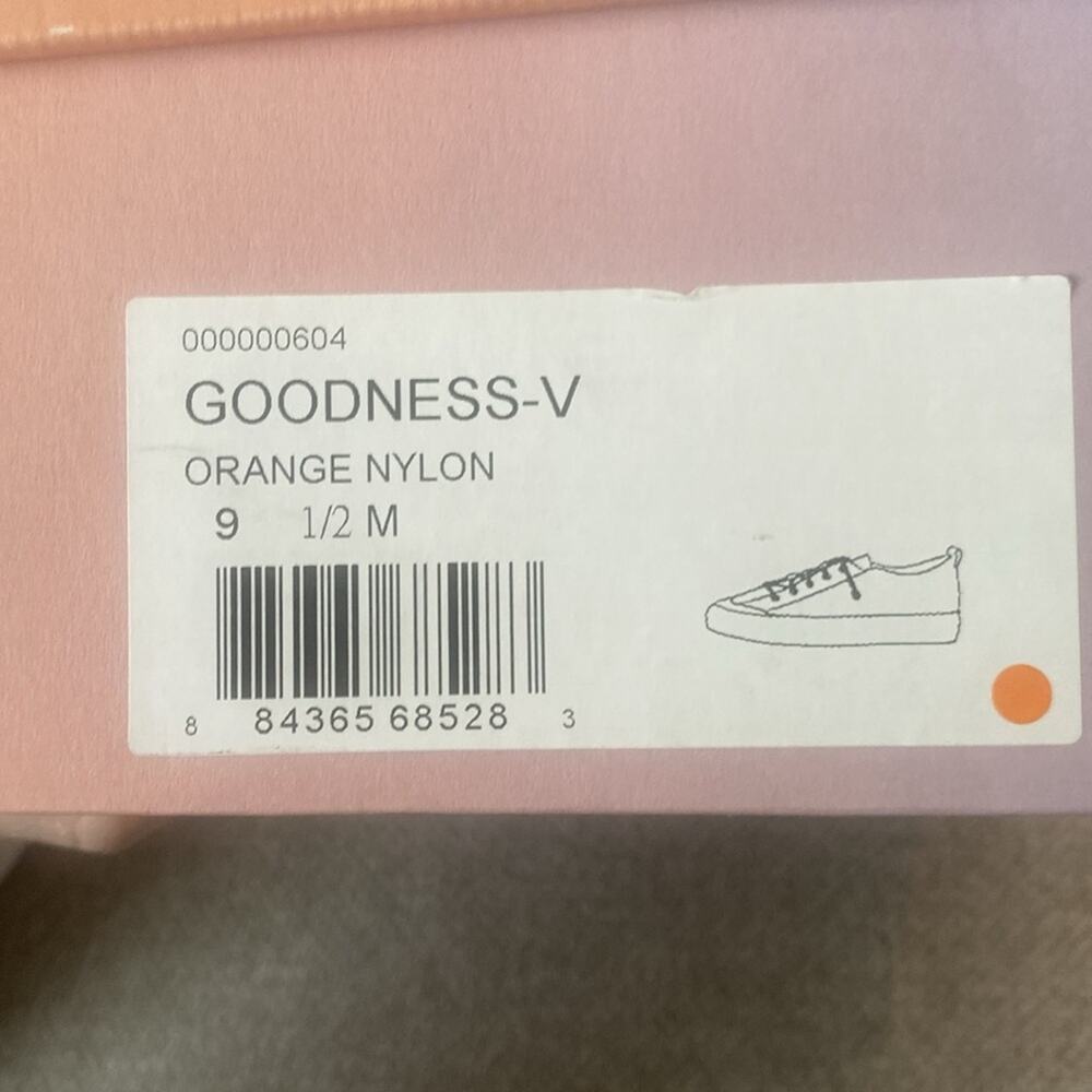 Lisa Vicky orange nylon Goodness Low Top Sneakers - Picture 3 of 11